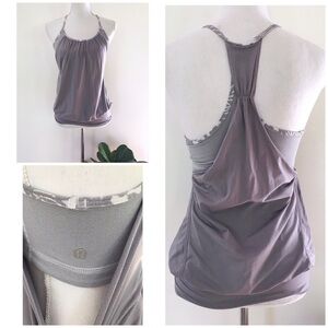 EUC Lululemon No Limits Striped Sport Bra Tank Top​​​​​